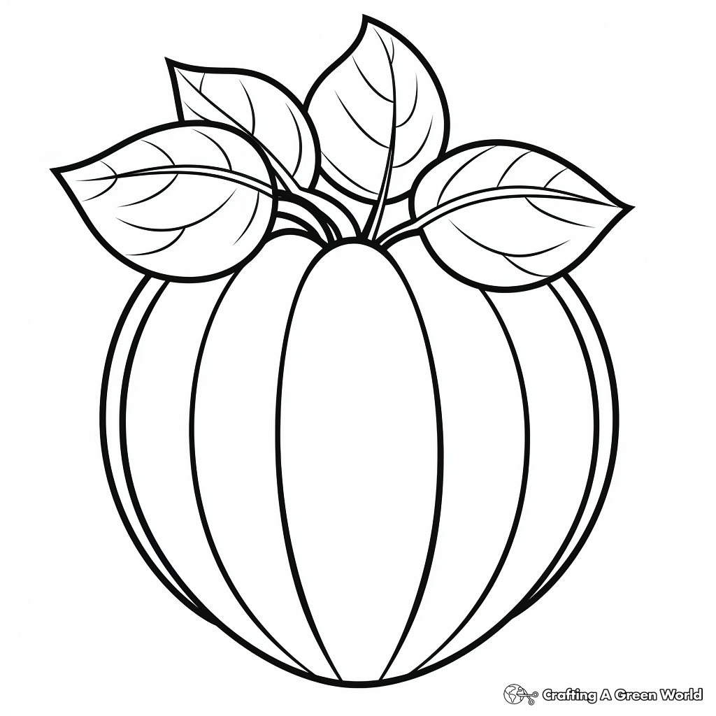 Simple Acorn Coloring Pages for Preschoolers 2