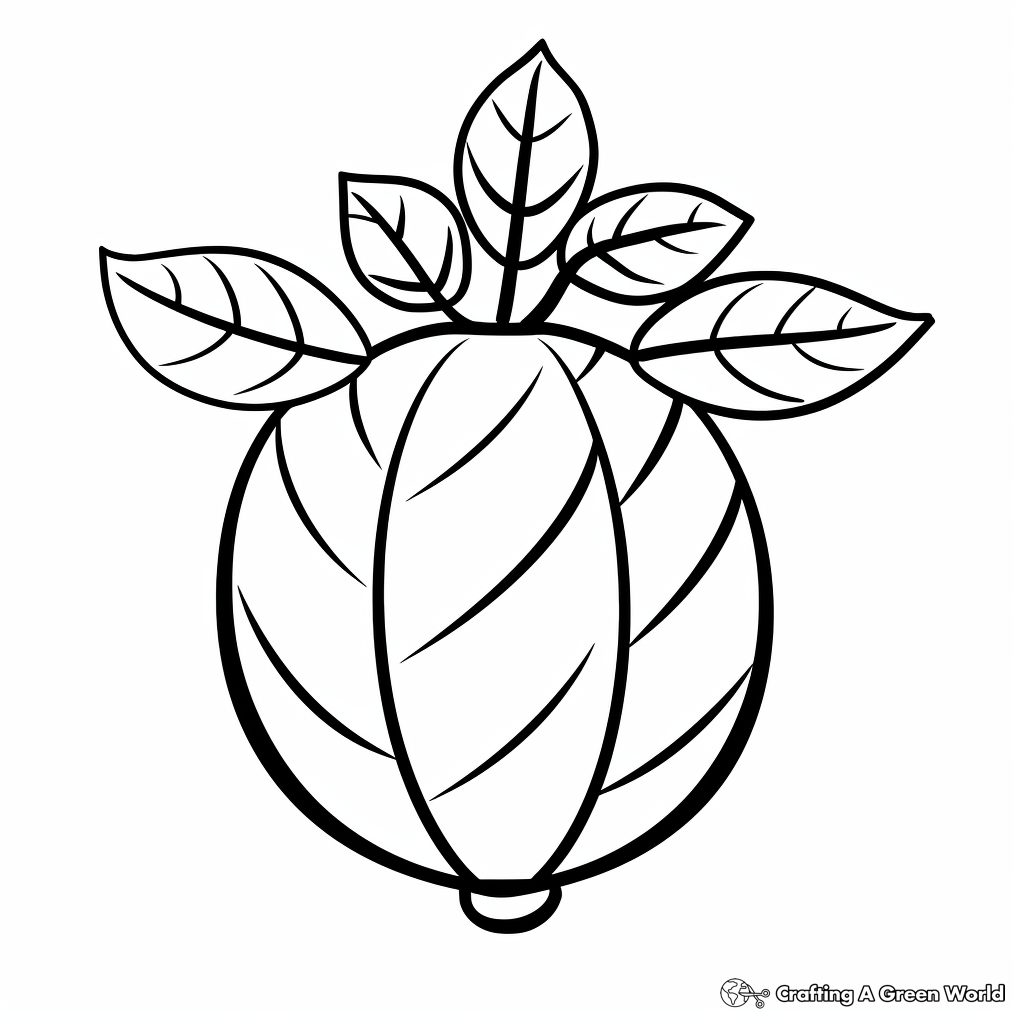Simple Acorn Coloring Pages for Preschoolers 3