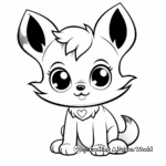 Simple Baby Fox Coloring Pages for Toddlers 3