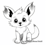 Simple Baby Fox Coloring Pages for Toddlers 4