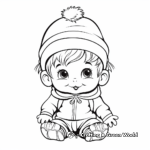 Simple Baby Gnome Coloring Pages for Children 1