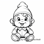 Simple Baby Gnome Coloring Pages for Children 2