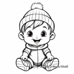 Simple Baby Gnome Coloring Pages for Children 3