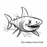 Simple Baby Tiger Shark Coloring Pages for Children 3