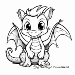 Simple Friendly Dragon Coloring Pages for Kids 2