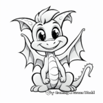 Simple Friendly Dragon Coloring Pages for Kids 4