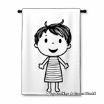 Simple Hand Towel Coloring Pages for Children 2