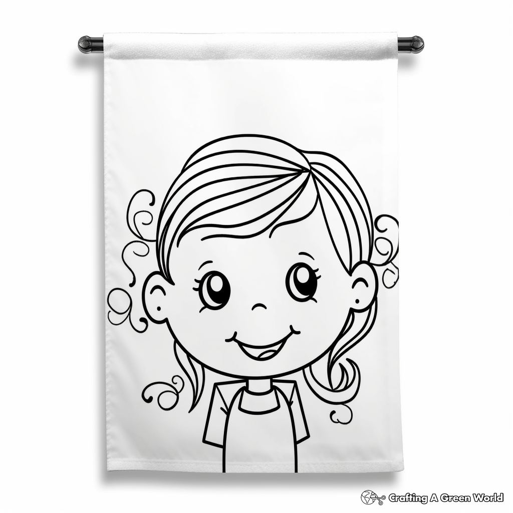 Simple Hand Towel Coloring Pages for Children 3