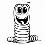 Simple Inchworm Coloring Pages for Preschoolers 2