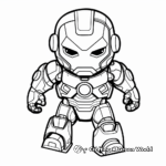 Simple Iron Man Coloring Pages for Kids 1