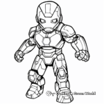Simple Iron Man Coloring Pages for Kids 2