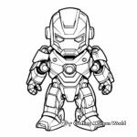 Simple Iron Man Coloring Pages for Kids 3