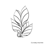 Simple Leaf Outline Coloring Pages for Toddlers 2
