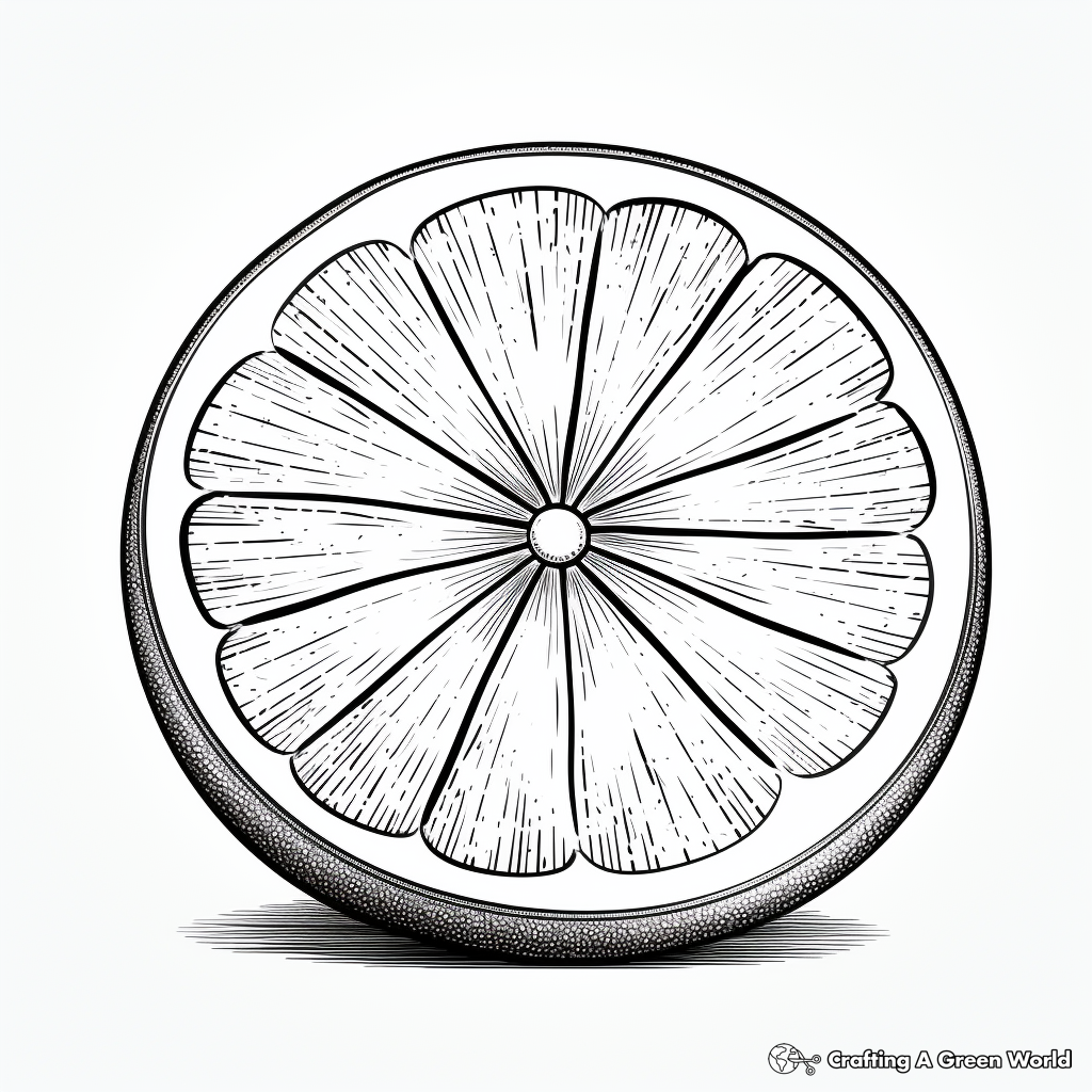 Lemon Wedge Coloring Pages