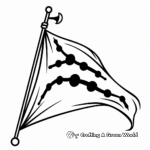 Simple Pirate Flag Coloring Pages for Children 3