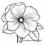 Simple Poinsettia Coloring Sheets for Kids 3