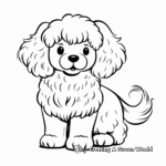 Simple Poodle Cut Coloring Pages for Kids 2