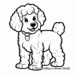 Simple Poodle Cut Coloring Pages for Kids 3