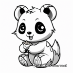 Simple Unicorn Panda Coloring Pages for Children 3