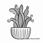Simple Zebra Plant Coloring Pages for Beginners 2