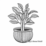 Simple Zebra Plant Coloring Pages for Beginners 3