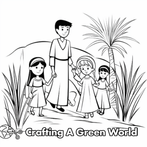 Palm Sunday Coloring Pages - Free &amp; Printable!