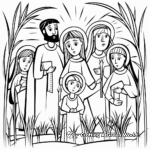 Simplified Palm Sunday Coloring Sheets for Little Ones 4