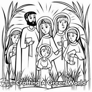 Palm Sunday Coloring Pages - Free &amp; Printable!