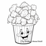 Simply Salted Popcorn Coloring Pages for Kids 2