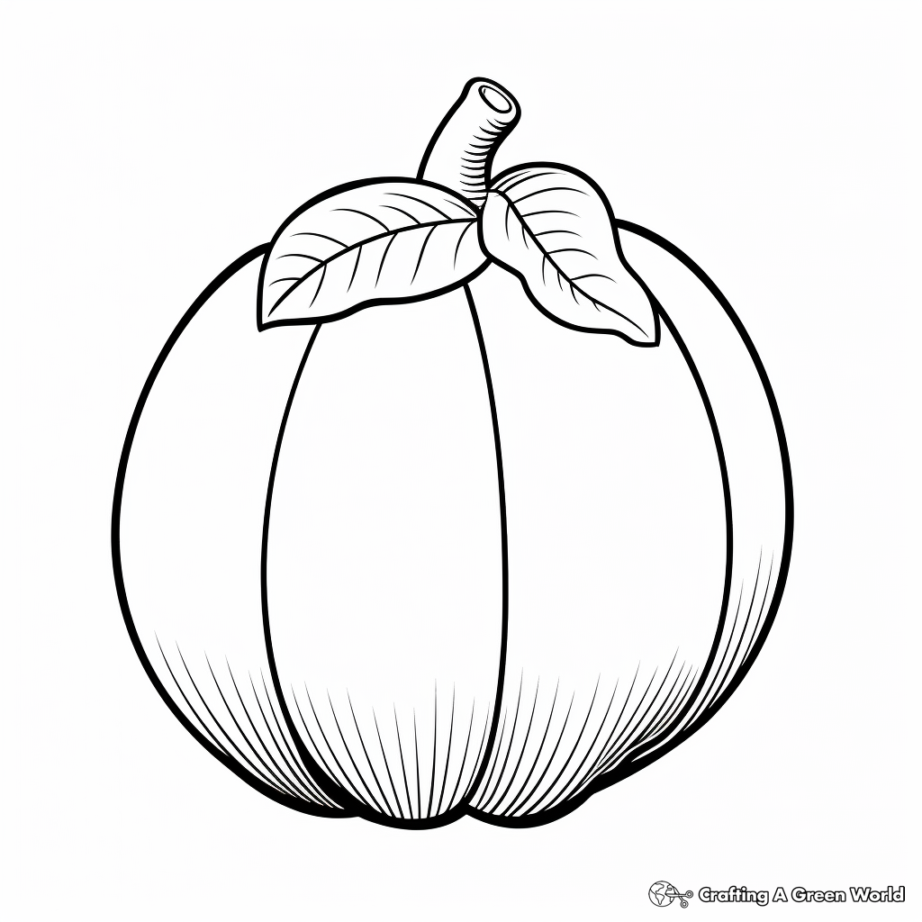 Single Large Acorn: Simple Coloring Pages 3
