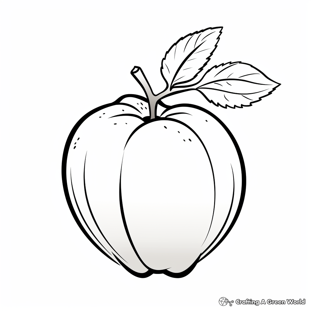 Single Large Acorn: Simple Coloring Pages 4
