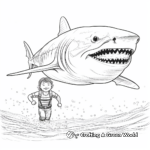 Slow Swimming Tiger Shark Coloring Pages 2