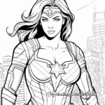 Solo Wonder Woman Coloring Pages 3