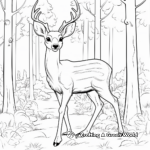 Soothing Deer in the Forest Coloring Pages 4