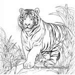 South China Tiger: Endangered Species Awareness Coloring Pages 1