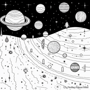 Space: Star Map Coloring Pages 2