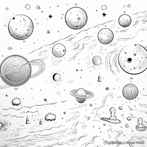 Space: Star Map Coloring Pages 3