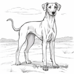 Spanish Galgo Greyhound Breed Coloring Pages 3