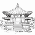 Spiritual Shinto Shrine Coloring Pages 1