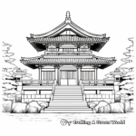 Spiritual Shinto Shrine Coloring Pages 4