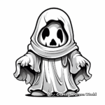 Spooky Halloween Ghost Coloring Pages 3