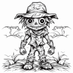 Spooky Scarecrow Coloring Pages 4