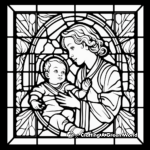 Stained Glass Window Coloring Sheets 1