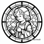 Stained Glass Window Coloring Sheets 4