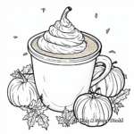 Starbucks Pumpkin Spice Latte Coloring Pages for Autumn Lovers 1