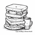 Starbucks Sandwiches Coloring Pages for Foodies 1