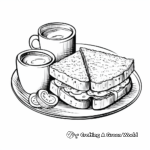 Starbucks Sandwiches Coloring Pages for Foodies 3