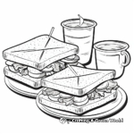 Starbucks Sandwiches Coloring Pages for Foodies 4