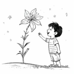 Stargazer Lily Coloring Sheets for Kids 1