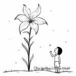 Stargazer Lily Coloring Sheets for Kids 3